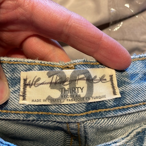 Free People We The Free Mixed Plaid Slim Flare - Picture 12 of 13